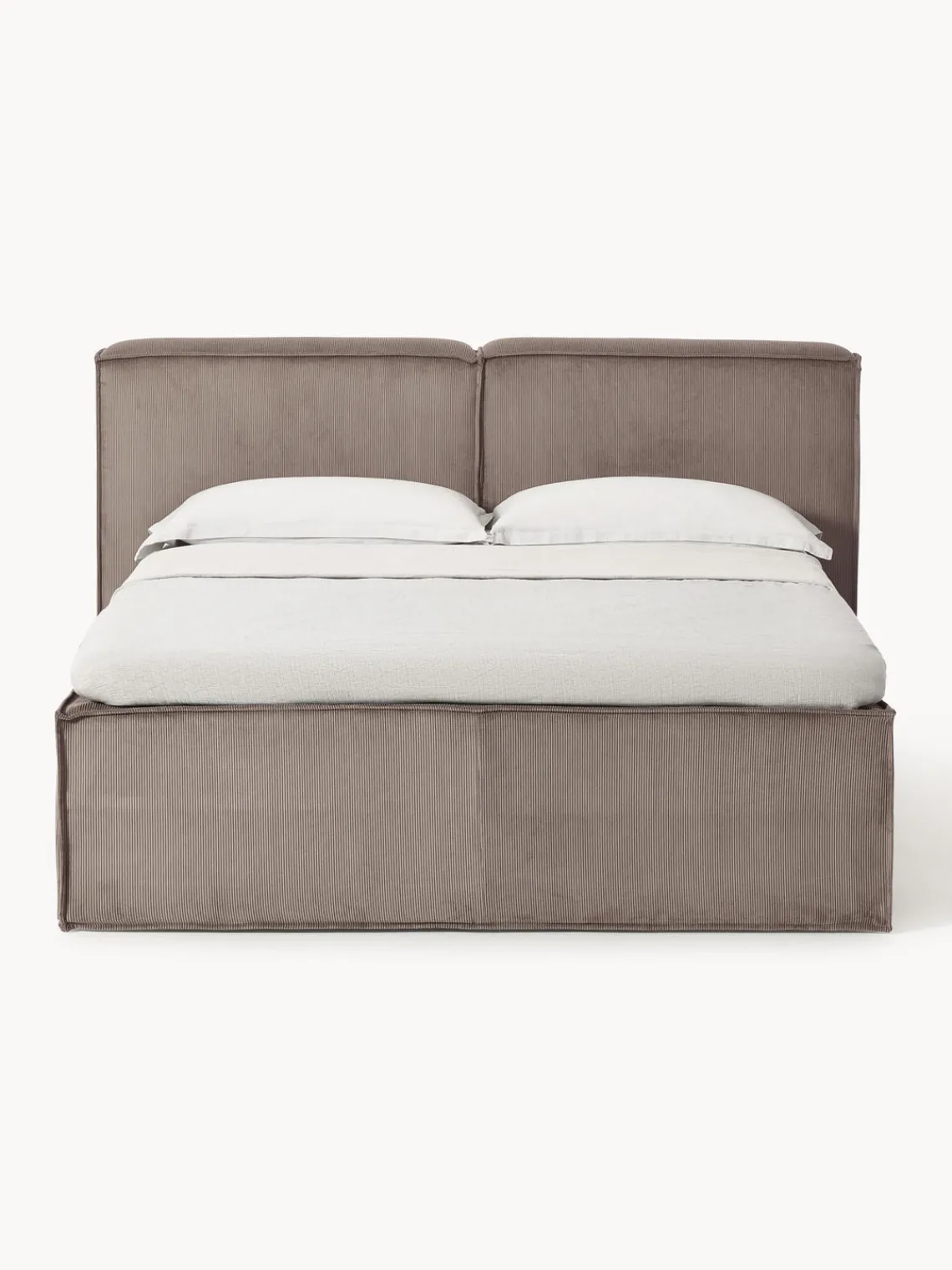 Hot Cama continental de pana Lennon Camas Continentales|Camas