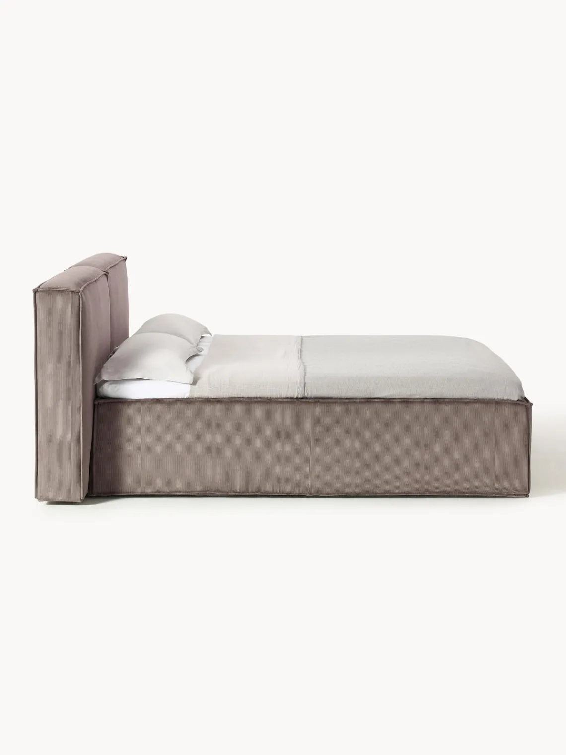 Hot Cama continental de pana Lennon Camas Continentales|Camas