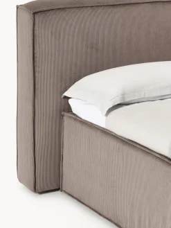 Hot Cama continental de pana Lennon Camas Continentales|Camas