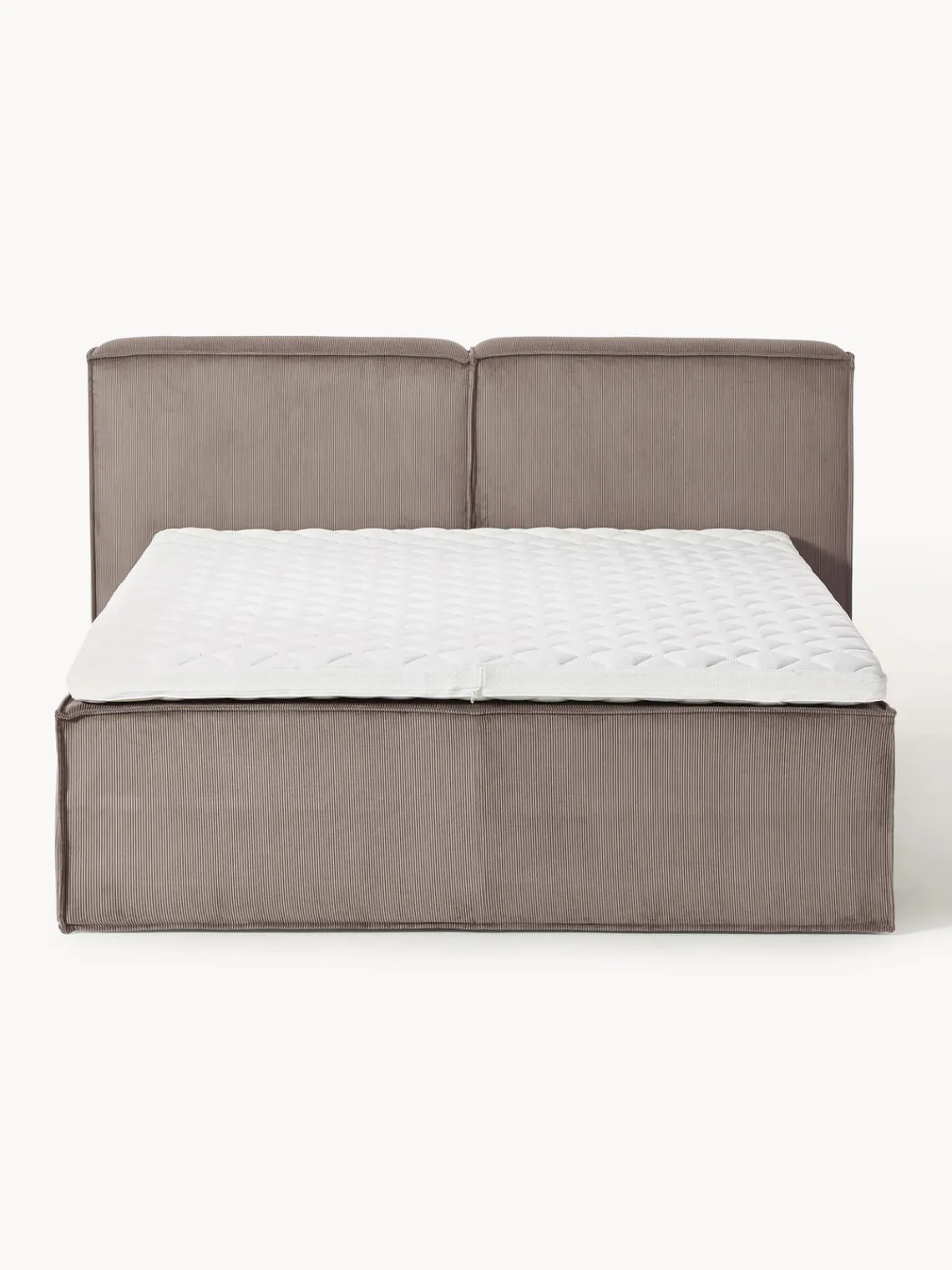 Hot Cama continental de pana Lennon Camas Continentales|Camas