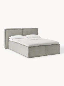 Sale Cama continental de pana Lennon Camas Continentales|Camas