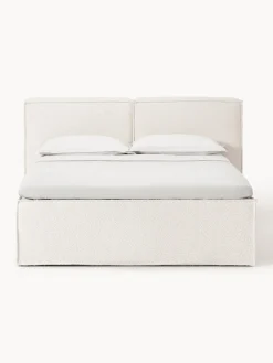New Cama continental en tejido bouclé Lennon Camas Continentales|Camas
