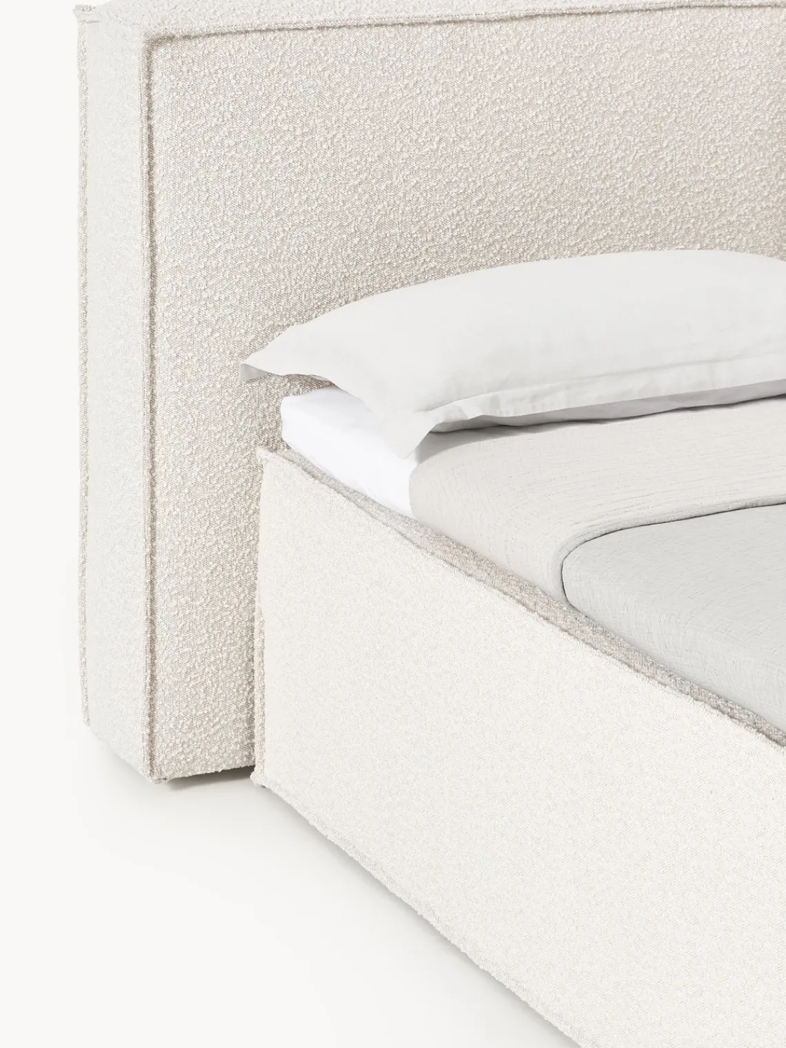 New Cama continental en tejido bouclé Lennon Camas Continentales|Camas