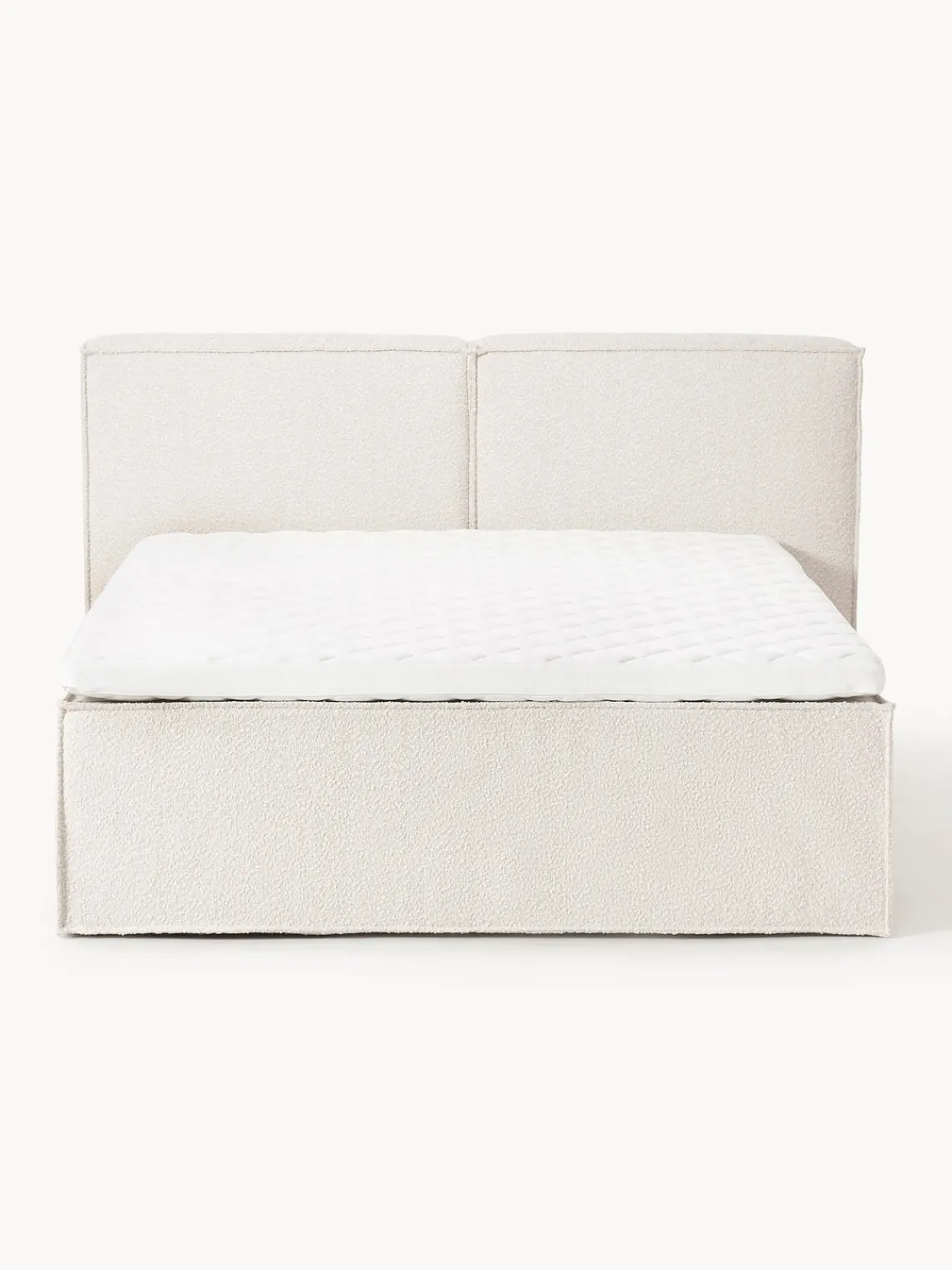 New Cama continental en tejido bouclé Lennon Camas Continentales|Camas