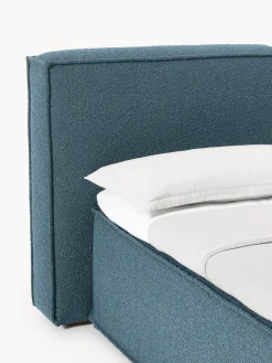 Cama continental en tejido bouclé Lennon Camas Continentales|Camas