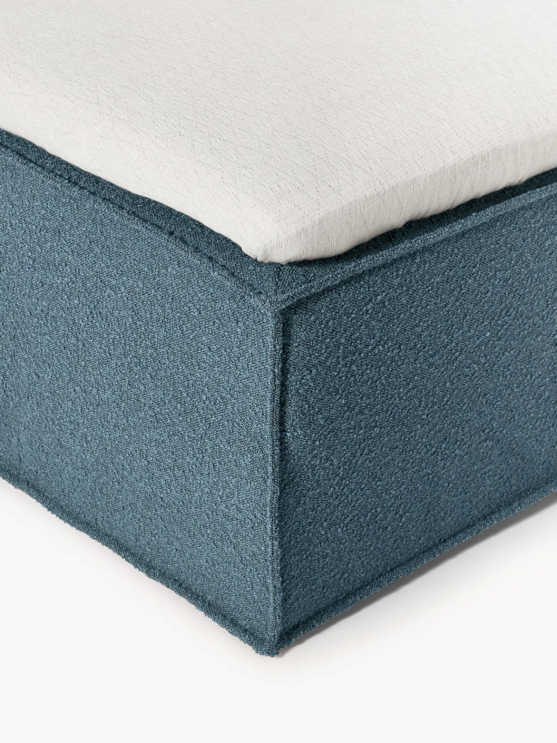 Cama continental en tejido bouclé Lennon Camas Continentales|Camas