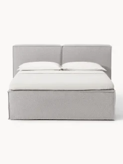 New Cama continental en tejido bouclé Lennon Camas Continentales|Camas