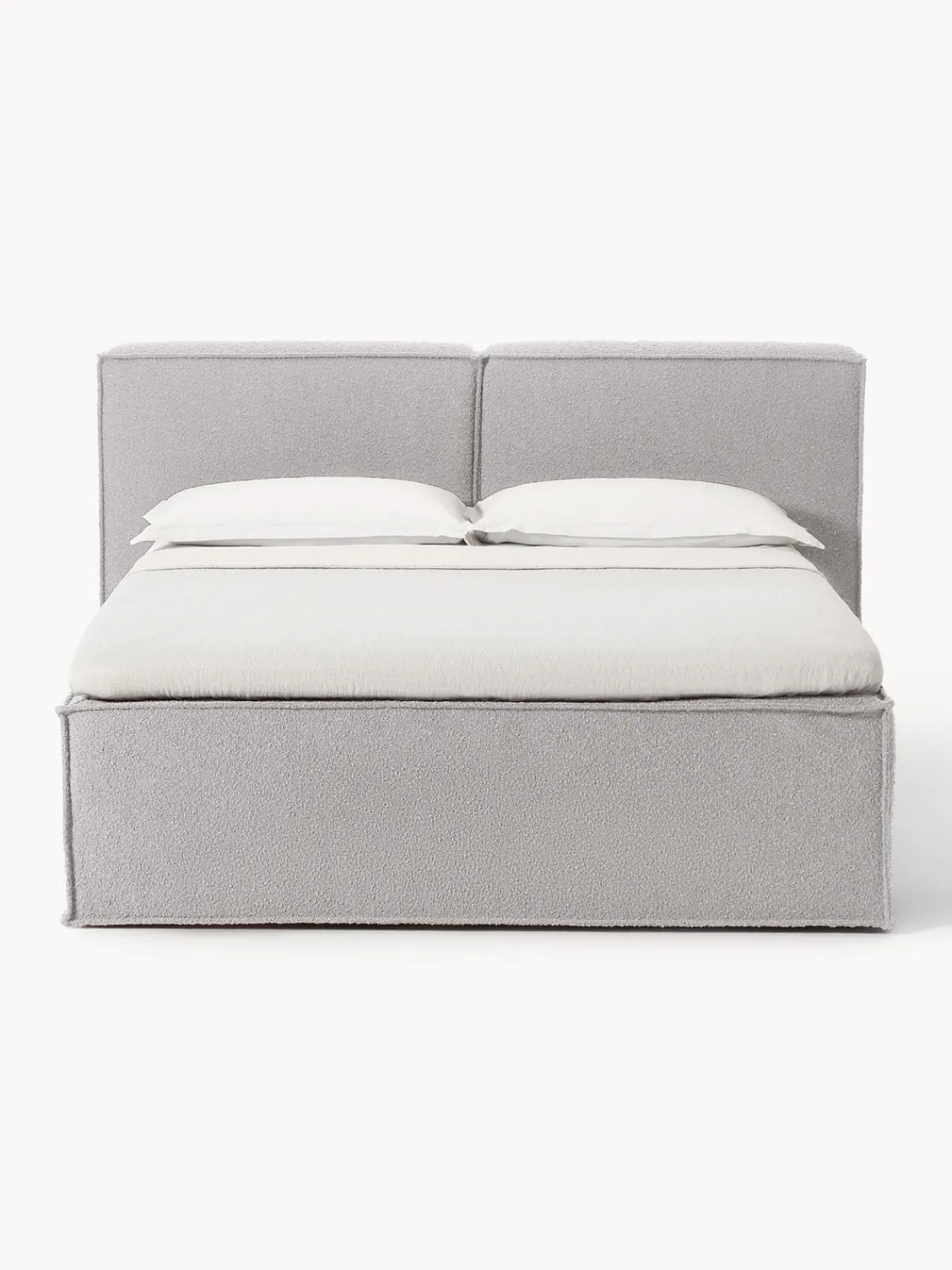 New Cama continental en tejido bouclé Lennon Camas Continentales|Camas