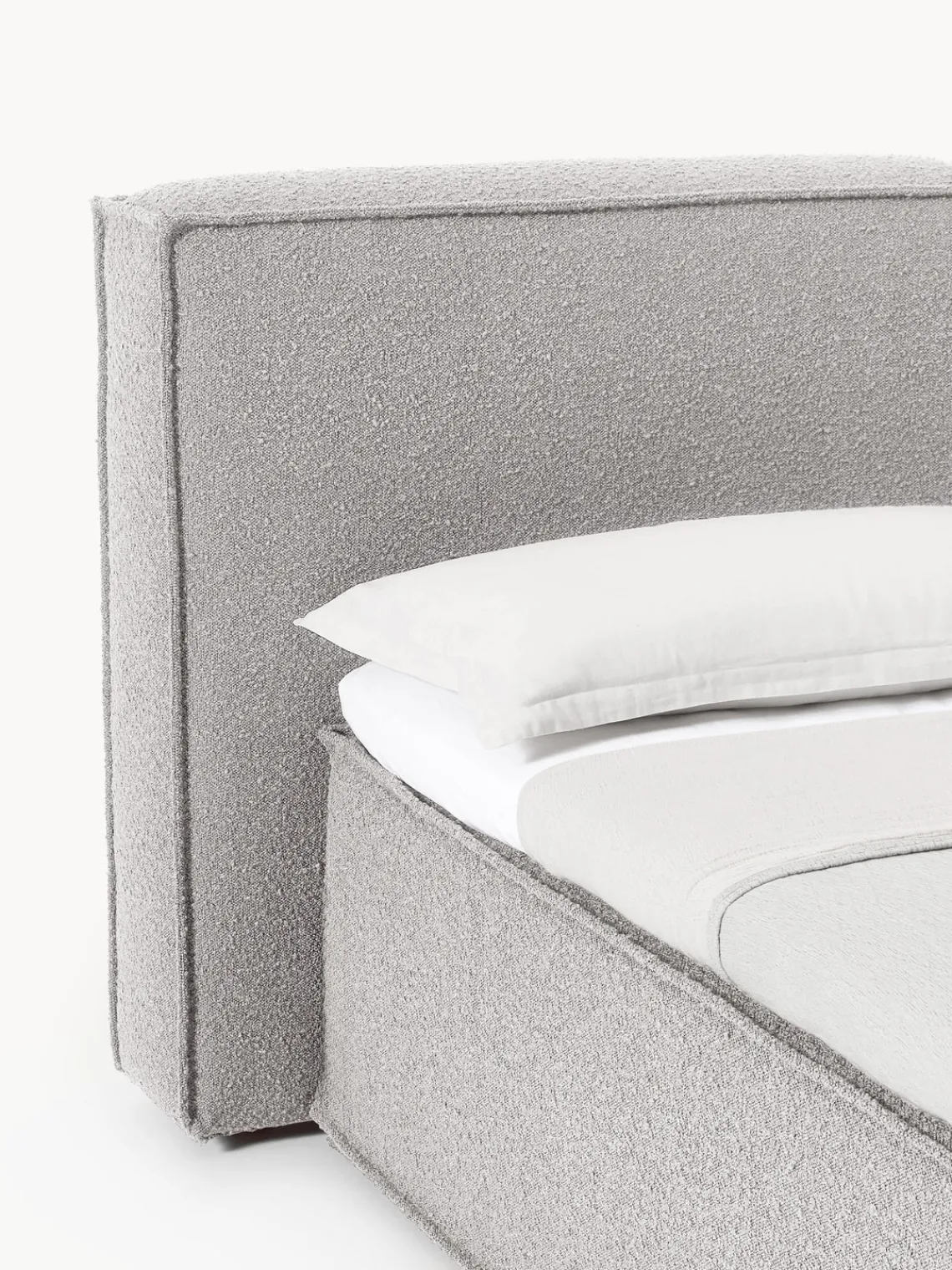 New Cama continental en tejido bouclé Lennon Camas Continentales|Camas