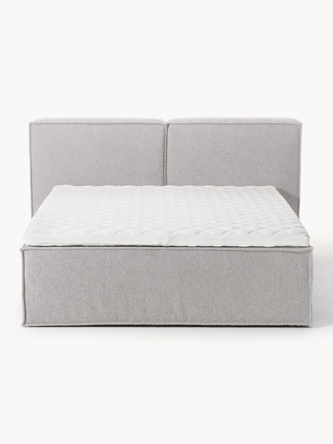 New Cama continental en tejido bouclé Lennon Camas Continentales|Camas