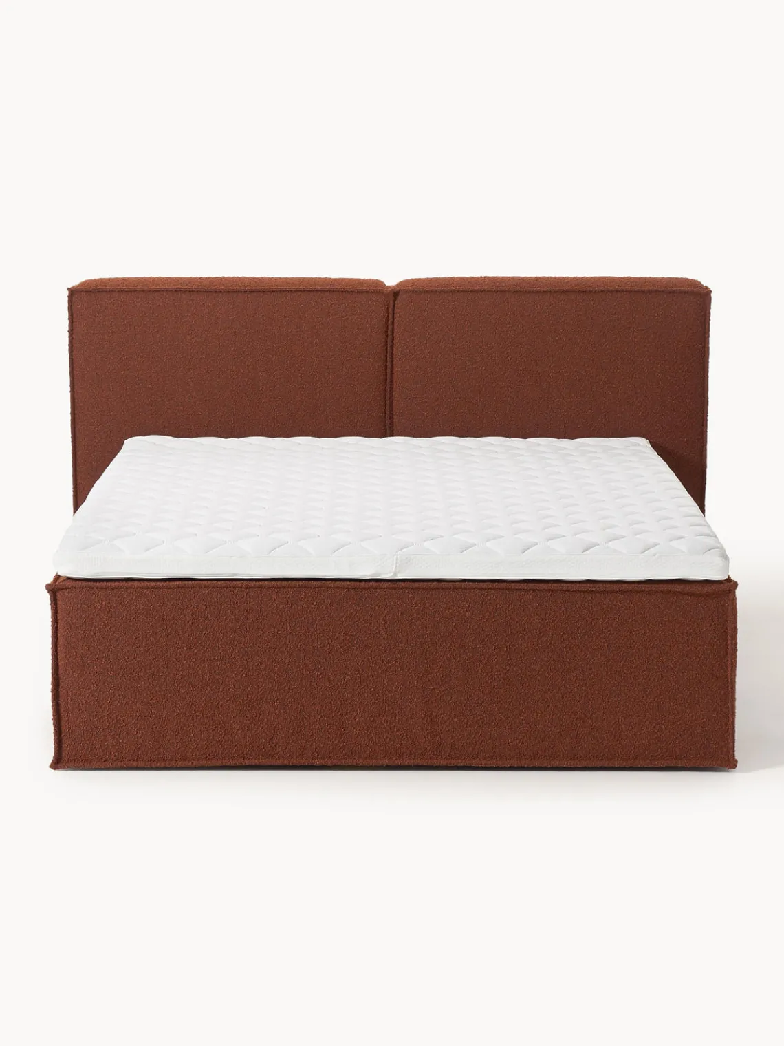 Best Cama continental en tejido bouclé Lennon Camas Continentales|Camas