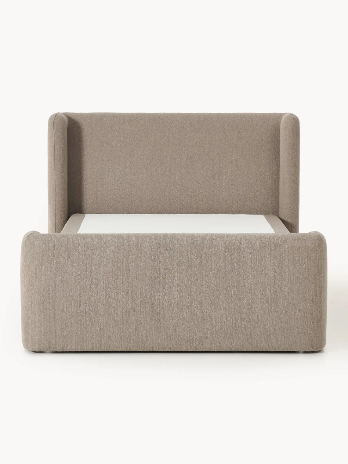 Discount Cama continental en tejido bouclé con espacio de almacenamiento Perla Camas Continentales|Camas