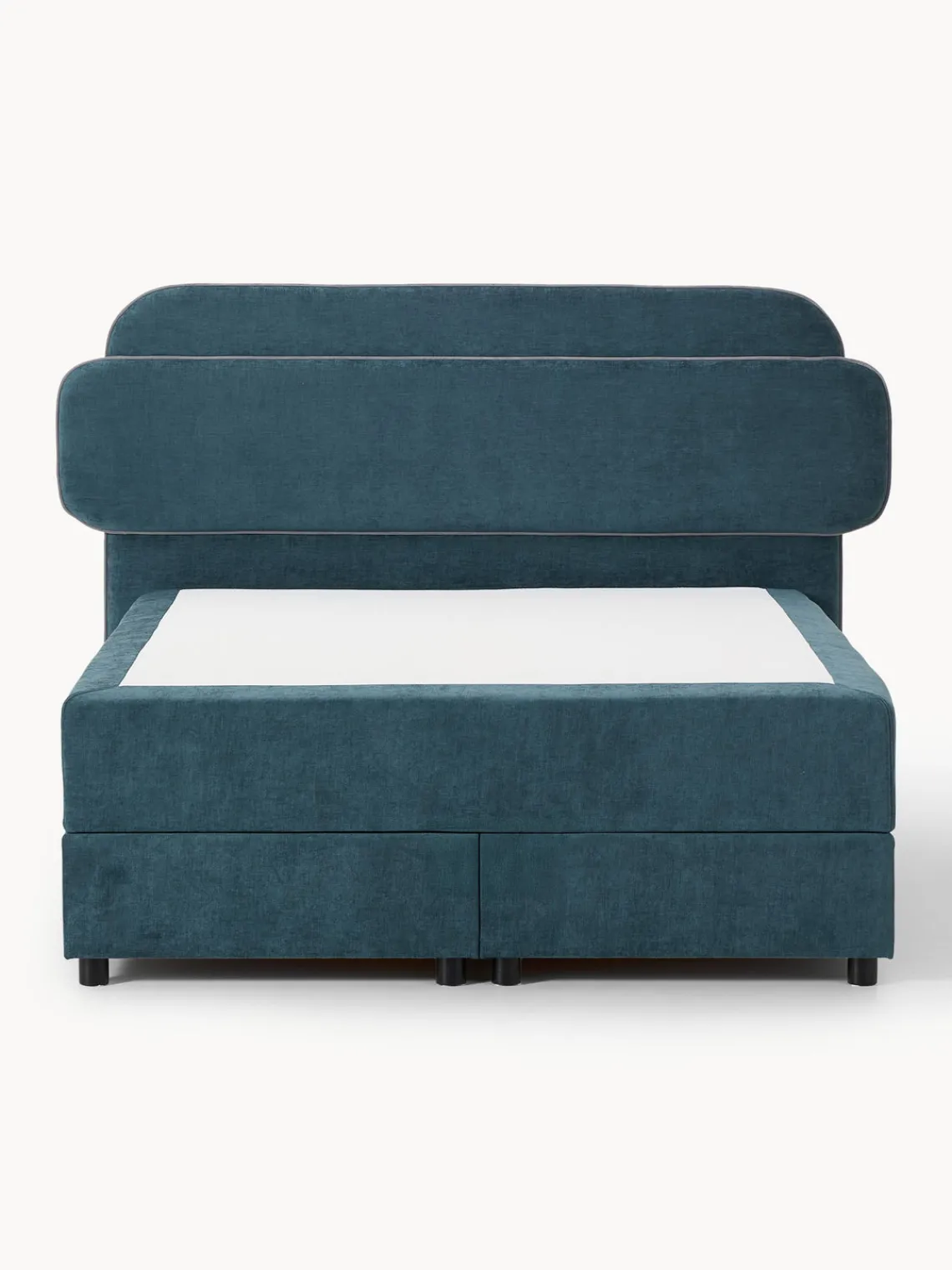 Camas Continentales|Camas>Westwing Collection Cama continental Enrica Tejido azul oscuro