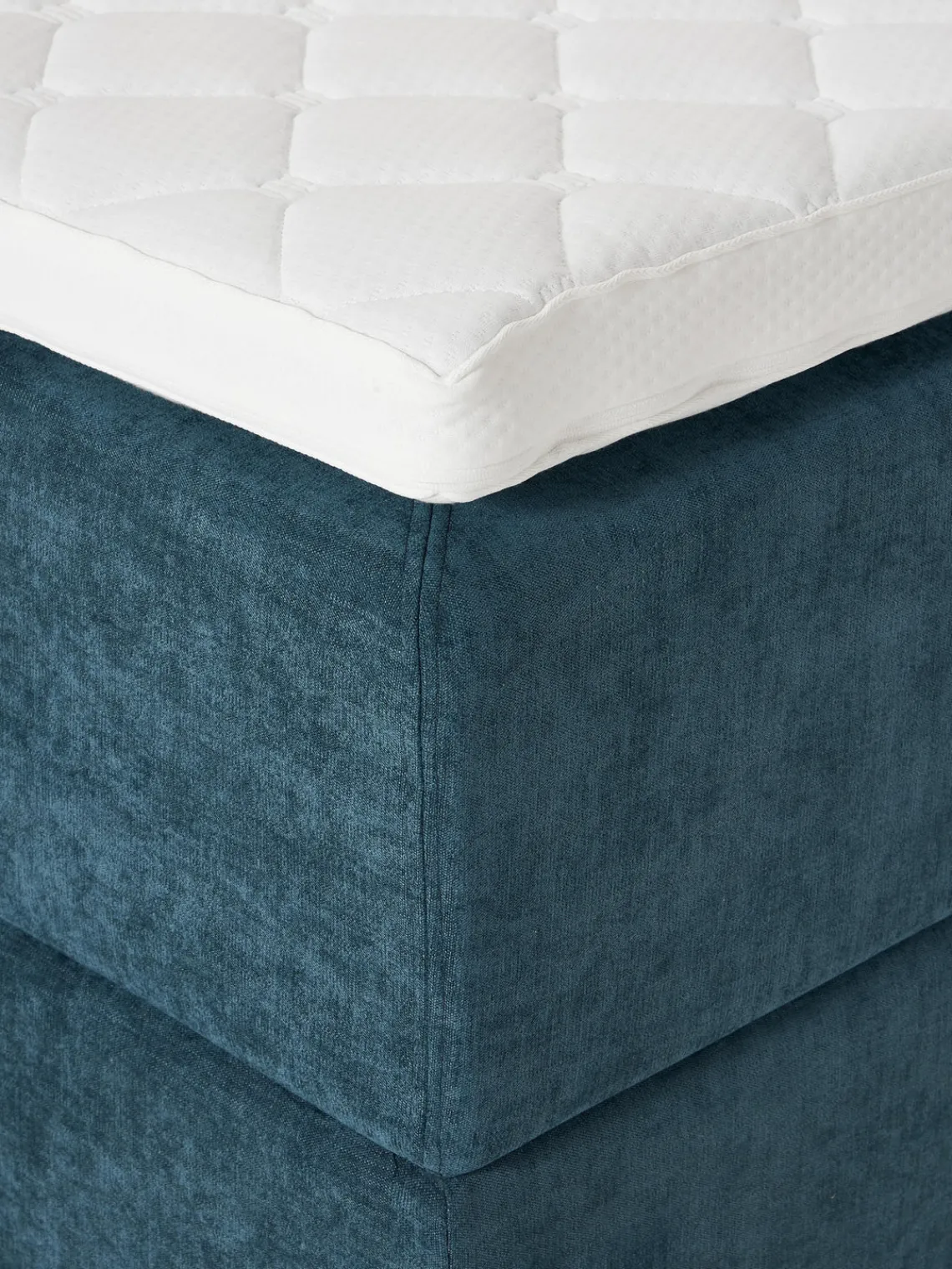 Camas Continentales|Camas>Westwing Collection Cama continental Enrica Tejido azul oscuro