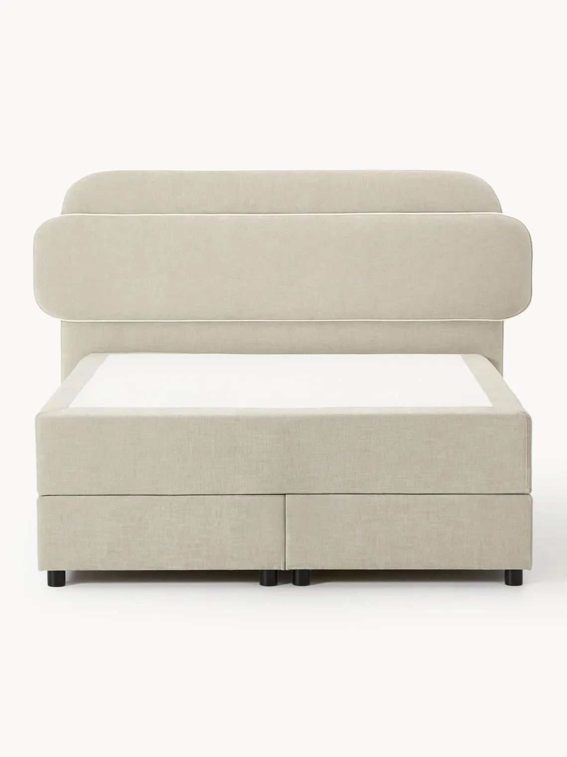 Camas Continentales|Camas>Westwing Collection Cama continental Enrica Tejido beige claro