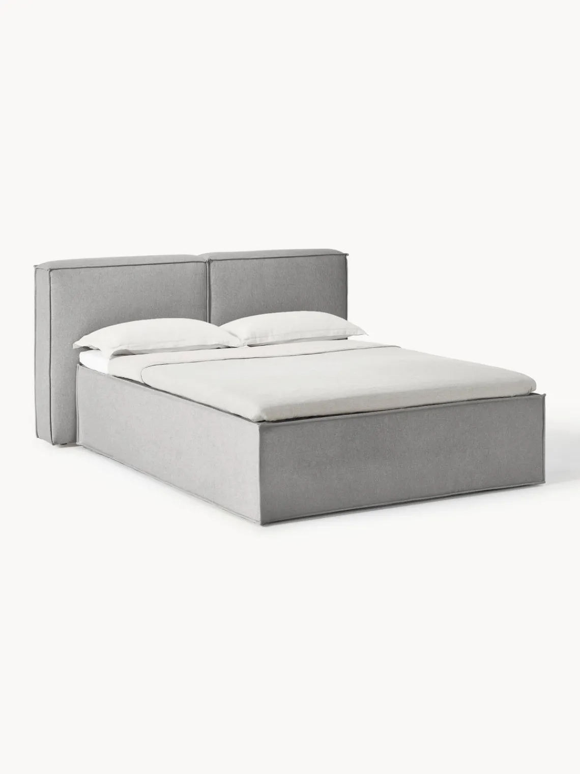 Camas Continentales|Camas>Westwing Collection Cama continental Lennon Tejido gris