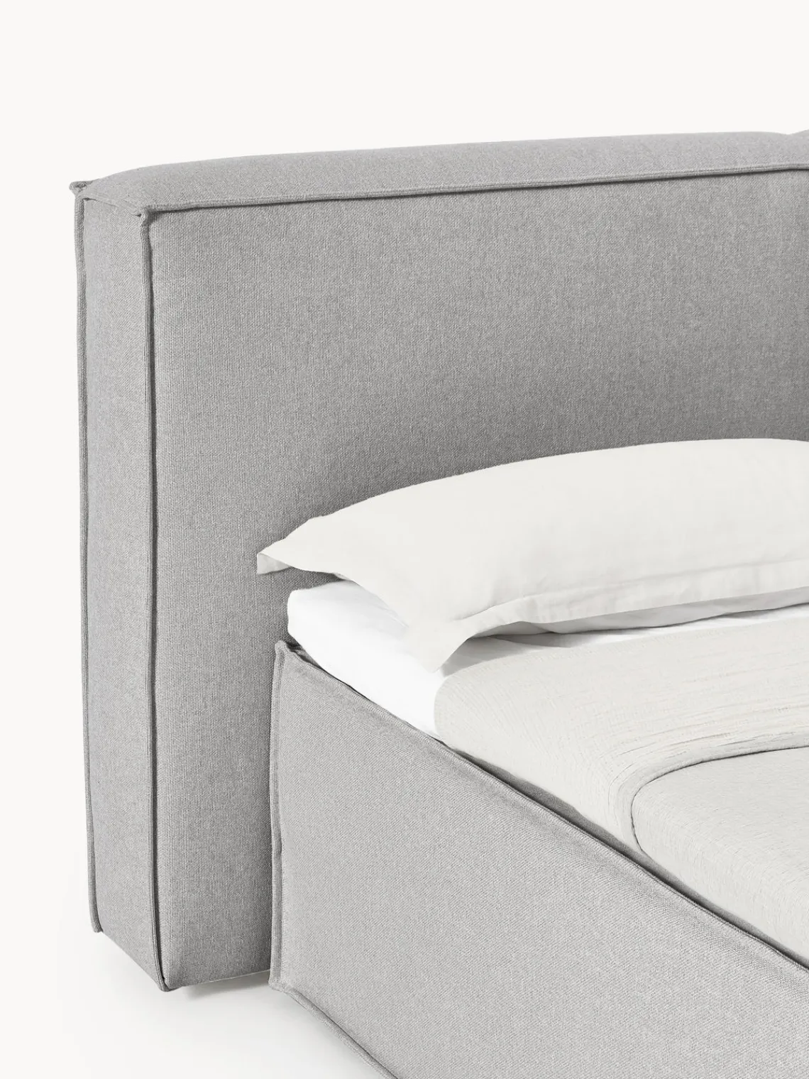 Camas Continentales|Camas>Westwing Collection Cama continental Lennon Tejido gris