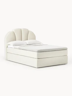 Camas Continentales|Camas>Westwing Collection Cama continental Romia Tejido fino blanco Off White