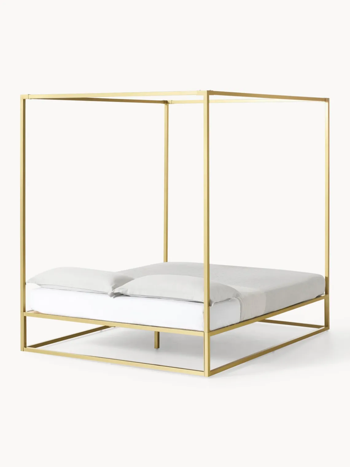 Cama de metal con dosel Belle Estructuras De Cama|Camas
