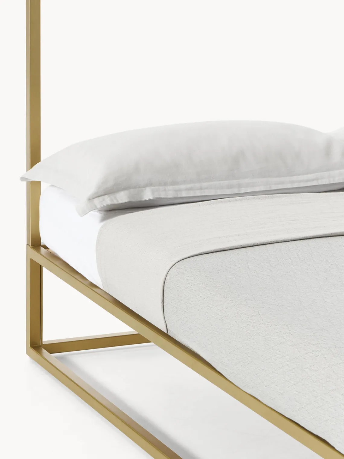 Cama de metal con dosel Belle Estructuras De Cama|Camas