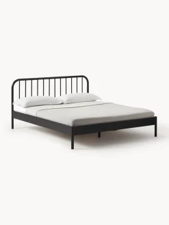 Estructuras De Cama|Camas>Westwing Collection Cama de metal Sanna Negro