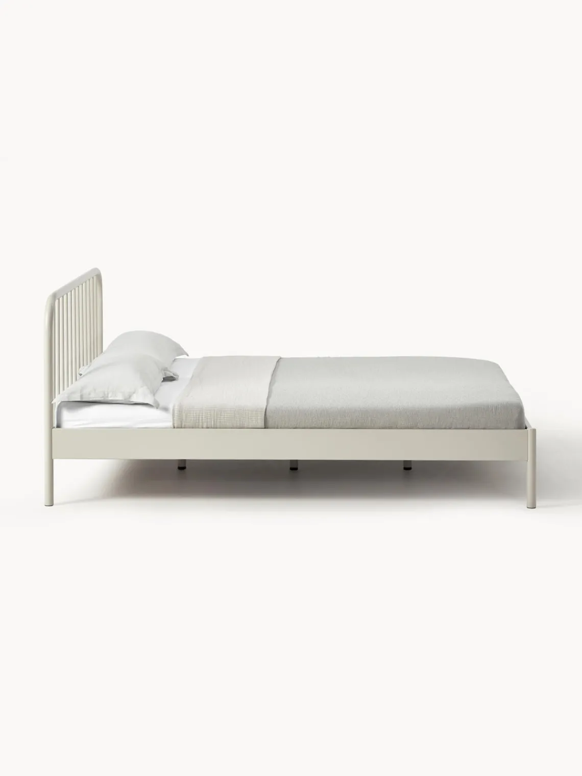 Estructuras De Cama|Camas>Westwing Collection Cama de metal Sanna Beige claro