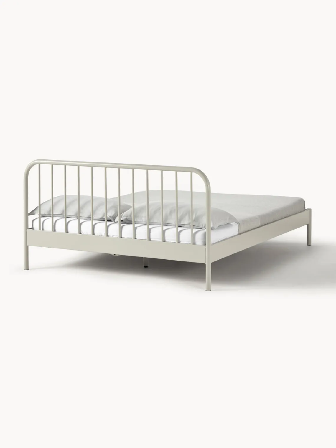 Estructuras De Cama|Camas>Westwing Collection Cama de metal Sanna Beige claro