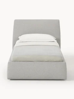 Camas Individuales|Camas Tapizadas></noscript>Westwing Collection Cama individual Cloud Tejido fino gris claro