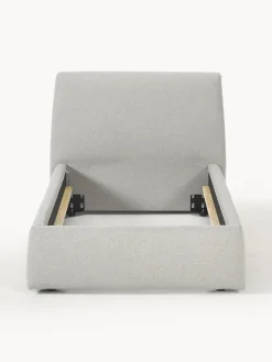 Camas Individuales|Camas Tapizadas></noscript>Westwing Collection Cama individual Cloud Tejido fino gris claro