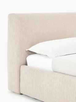 Camas Individuales|Camas Tapizadas></noscript>Westwing Collection Cama individual Cloud Tejido beige jaspeado