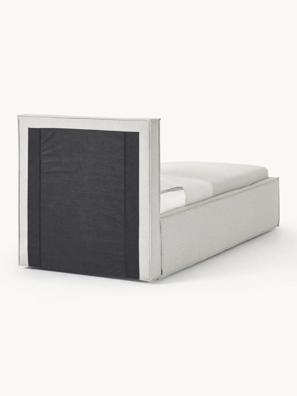 Camas Individuales|Camas Tapizadas>Westwing Collection Cama individual Dream Tejido fino gris claro