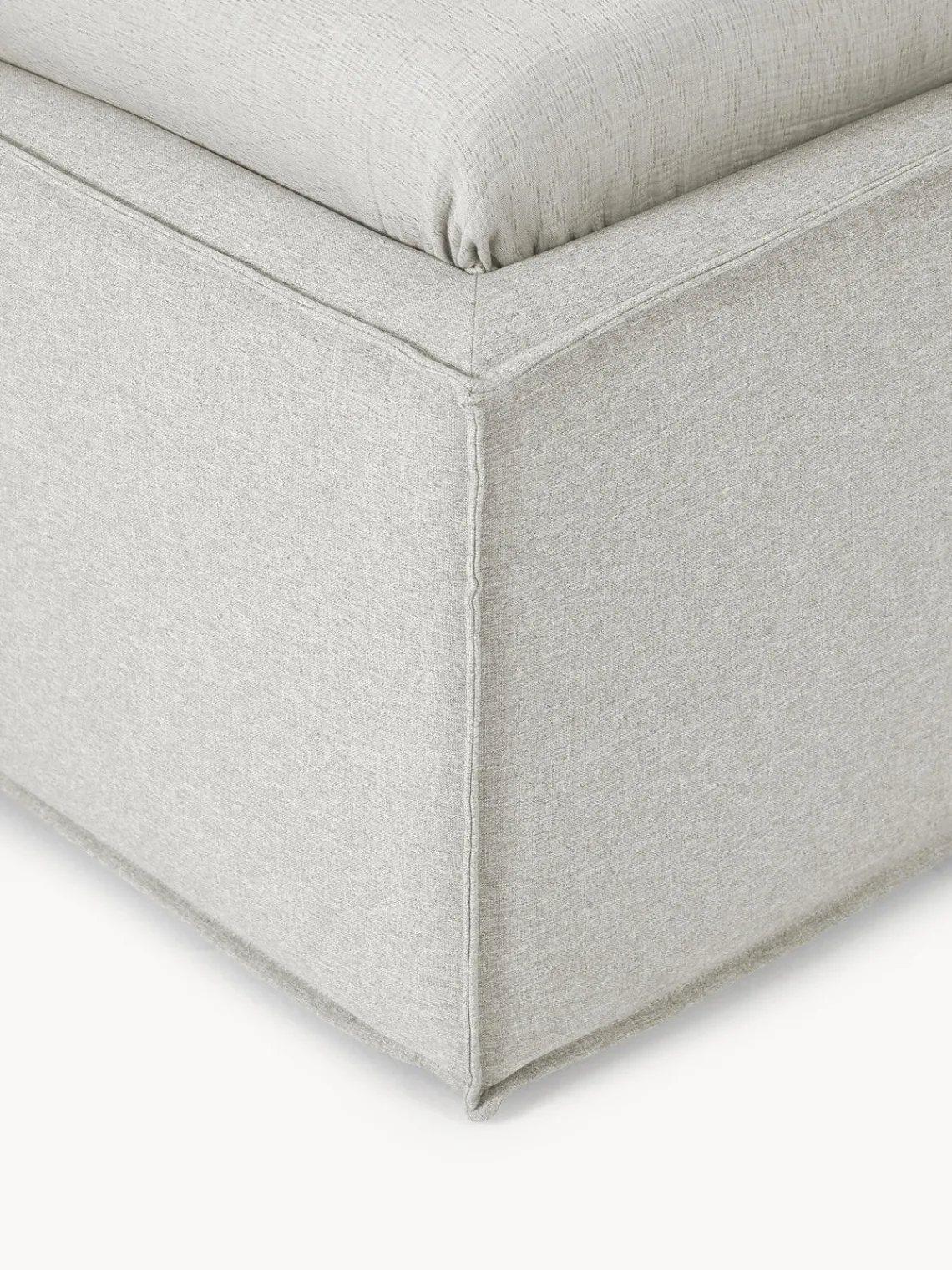 Camas Individuales|Camas Tapizadas>Westwing Collection Cama individual Dream Tejido fino gris claro