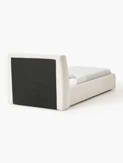 Clearance Cama individual en tejido bouclé con espacio de almacenamiento Cloud Camas Individuales|Camas Tapizadas