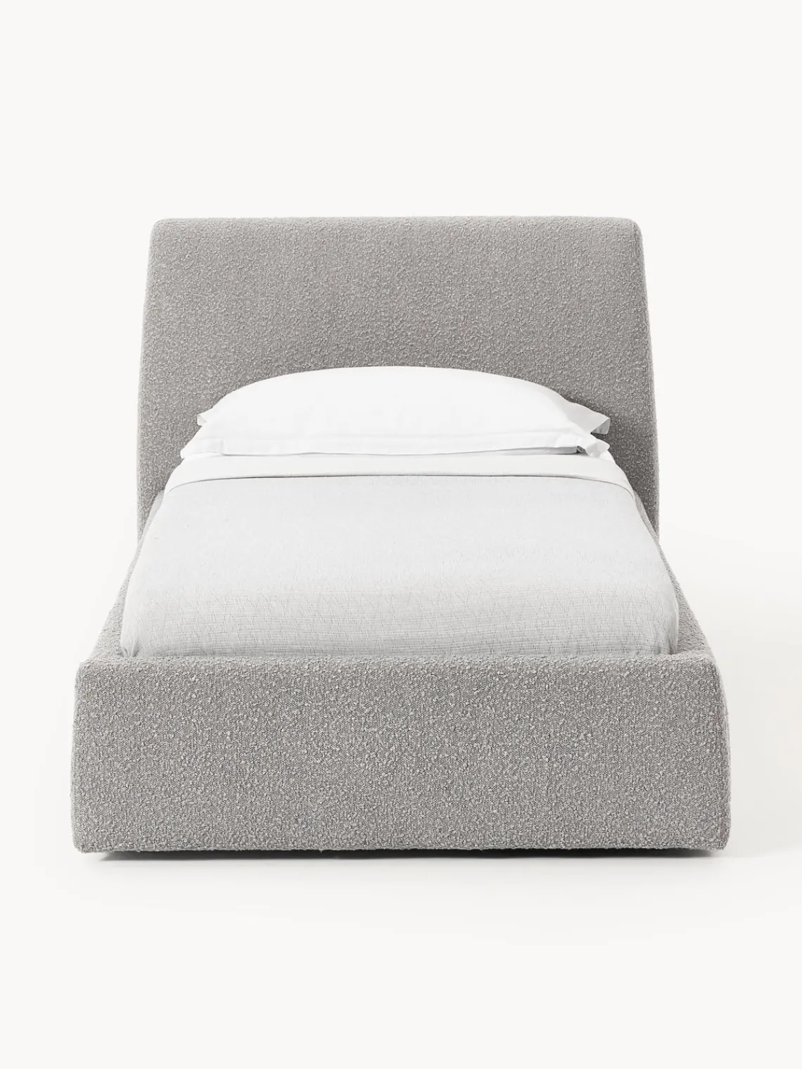 Best Cama individual en tejido bouclé con espacio de almacenamiento Cloud Camas Individuales|Camas Tapizadas