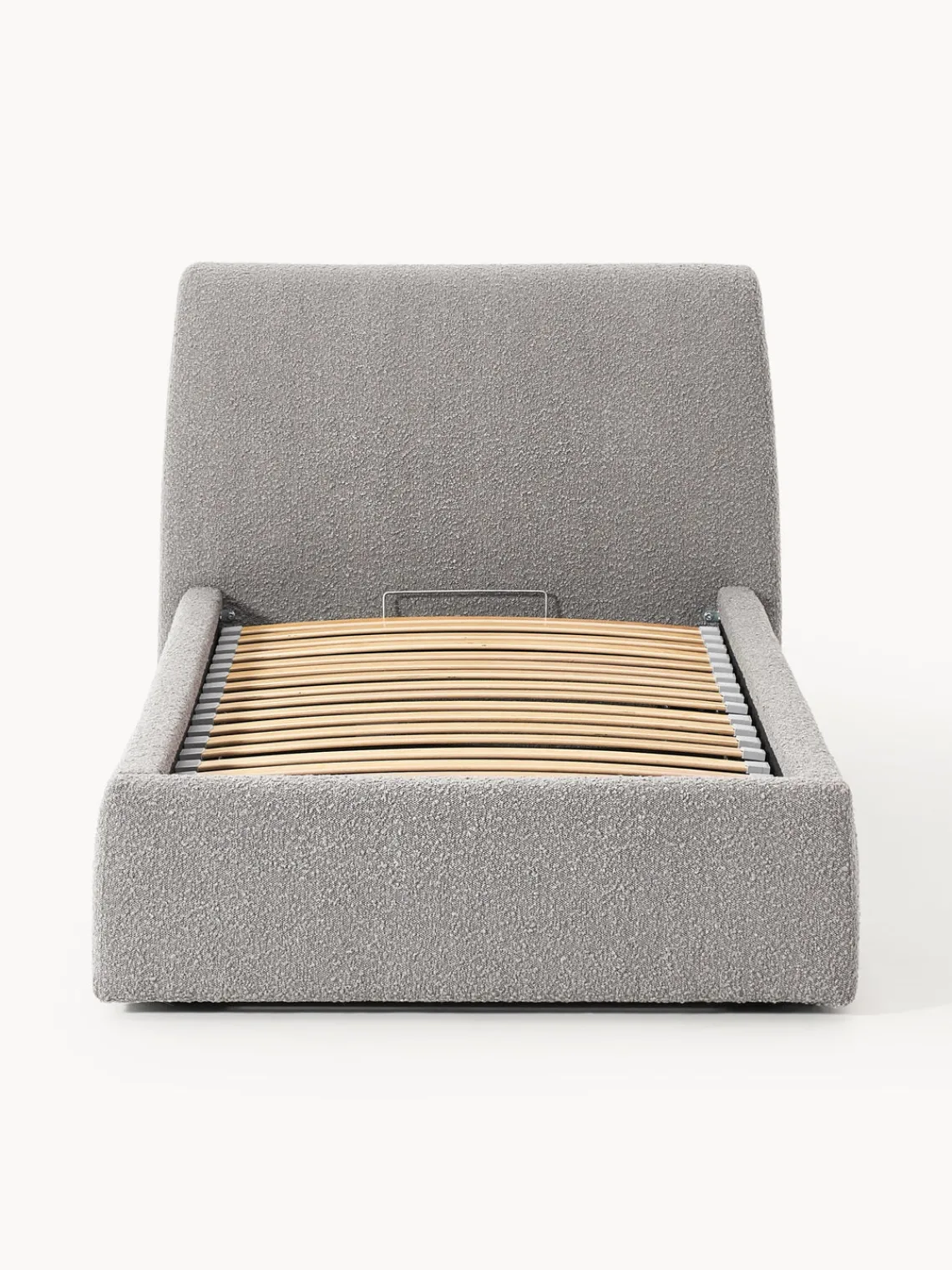 Best Cama individual en tejido bouclé con espacio de almacenamiento Cloud Camas Individuales|Camas Tapizadas