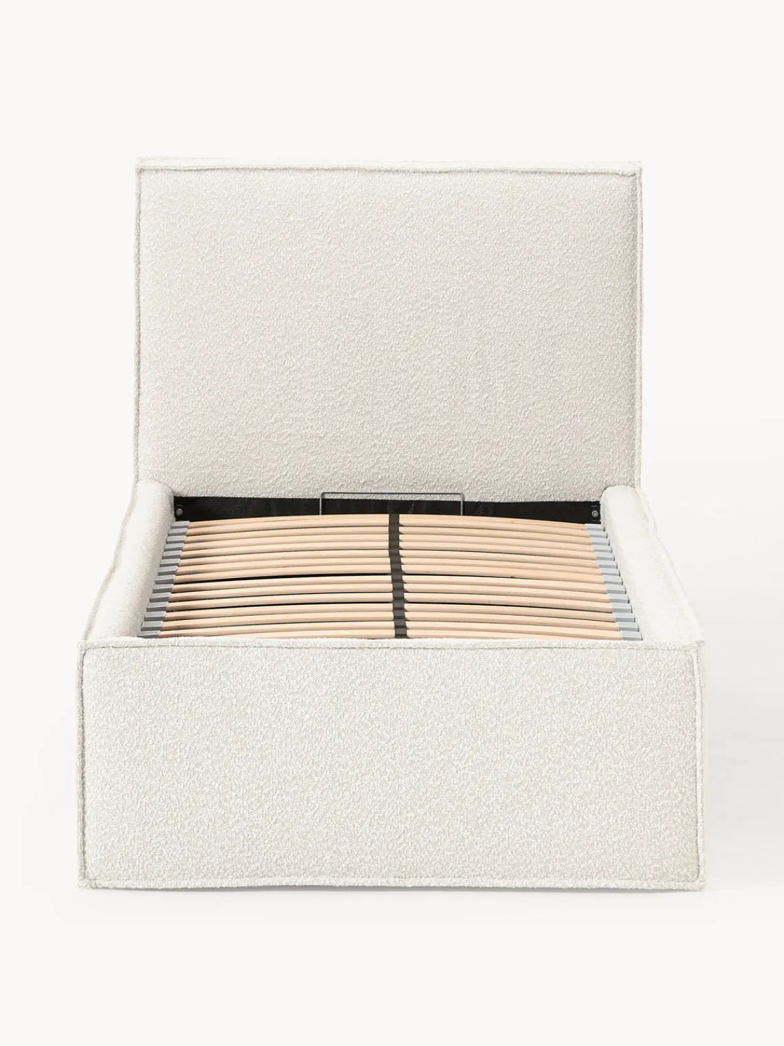 Cama individual tapizada en tejido bouclé con espacio de almacenamiento Dream Camas Individuales|Camas Tapizadas