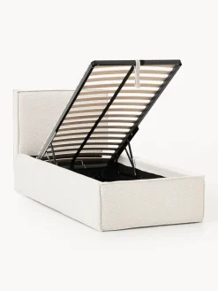 Cama individual tapizada en tejido bouclé con espacio de almacenamiento Dream Camas Individuales|Camas Tapizadas
