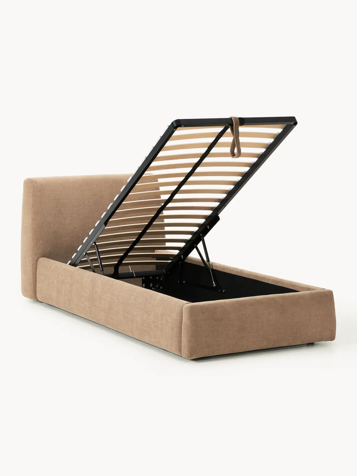 New Cama individual tapizada con espacio de almacenamiento Cloud Camas Individuales|Camas Tapizadas