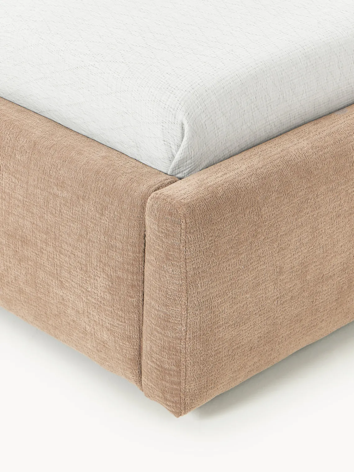 New Cama individual tapizada con espacio de almacenamiento Cloud Camas Individuales|Camas Tapizadas