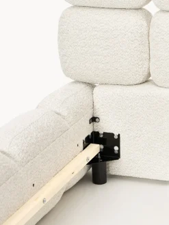 Camas Individuales|Camas Tapizadas></noscript>Westwing Collection Cama individual tapizada en borreguillo bouclé Tayla Borreguillo bouclé blanco Off White