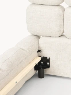 Camas Individuales|Camas Tapizadas></noscript>Westwing Collection Cama individual tapizada en borreguillo bouclé Tayla Borreguillo bouclé beige claro