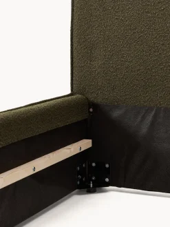 Clearance Cama individual tapizada en tejido bouclé Dream Camas Individuales|Camas Tapizadas