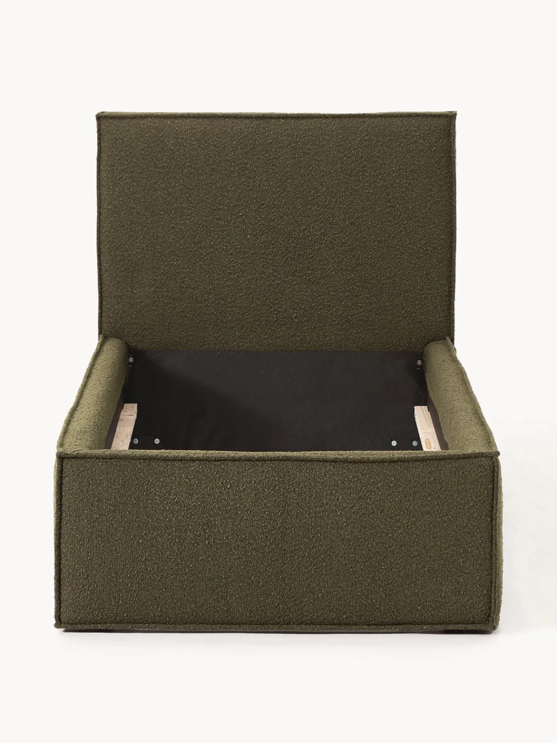 Clearance Cama individual tapizada en tejido bouclé Dream Camas Individuales|Camas Tapizadas