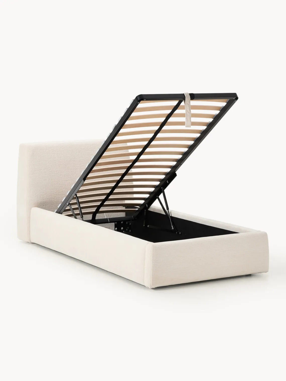 New Cama individual tapizada con espacio de almacenamiento Cloud Camas Individuales|Camas Tapizadas