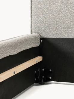 Camas Individuales|Camas Tapizadas></noscript>Westwing Collection Cama individual tapizada en tejido bouclé Dream Bouclé taupe