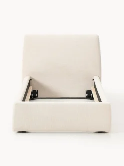 Camas Individuales|Camas Tapizadas></noscript>Westwing Collection Cama individual tapizada Cloud Tejido aterciopelado beige claro