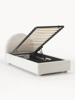 Discount Cama individualde borreguillo Ebba, con espacio de almacenamiento Camas Individuales|Camas Tapizadas