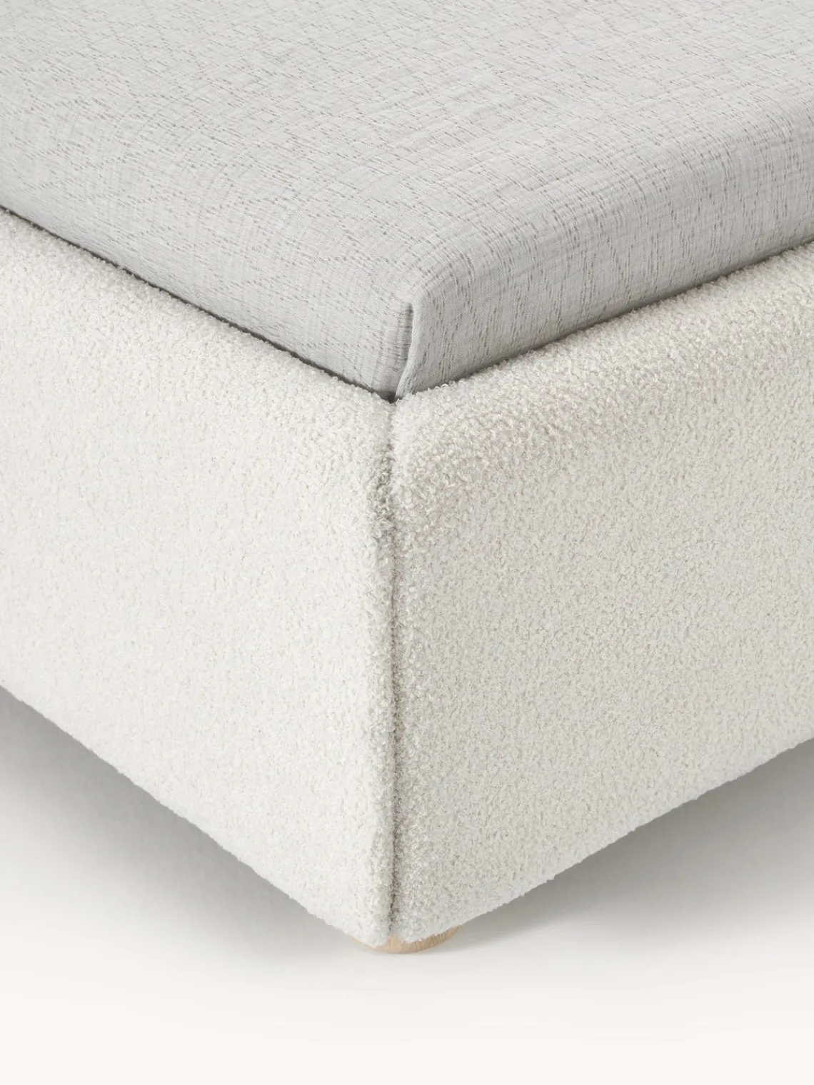 Discount Cama individualde borreguillo Ebba, con espacio de almacenamiento Camas Individuales|Camas Tapizadas