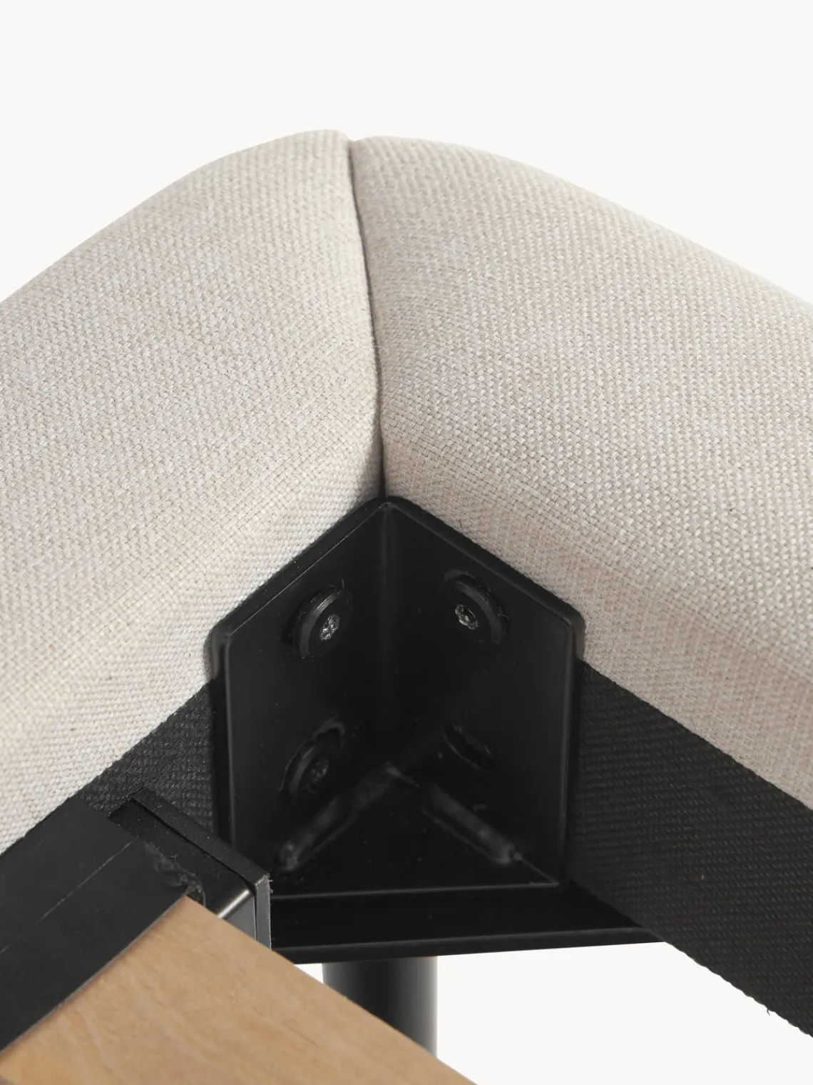 Camas Tapizadas|Camas>Westwing Collection Cama tapizada Amelia Tejido fino beige claro