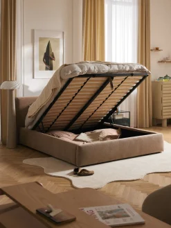 New Cama tapizada con espacio de almacenamiento Cloud Camas Tapizadas|Camas